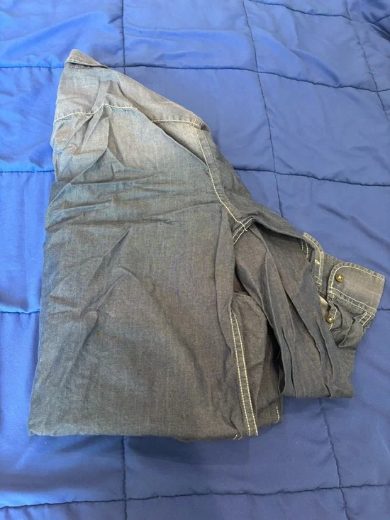 Ice Brice Chambray Button-Front Shirt - Blue - Picture 5 of 10